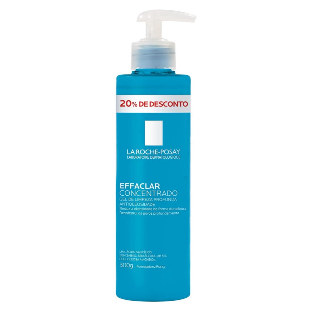 Gel de Limpeza Facial La Roche-Posay Effaclar Concentrado Antioleosidade 300g