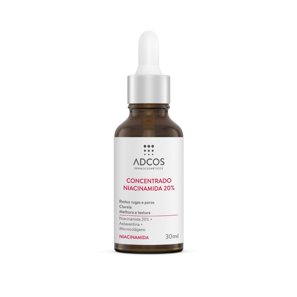 Sérum Facial Adcos Niacinamida 20% com Astaxantina 30ml