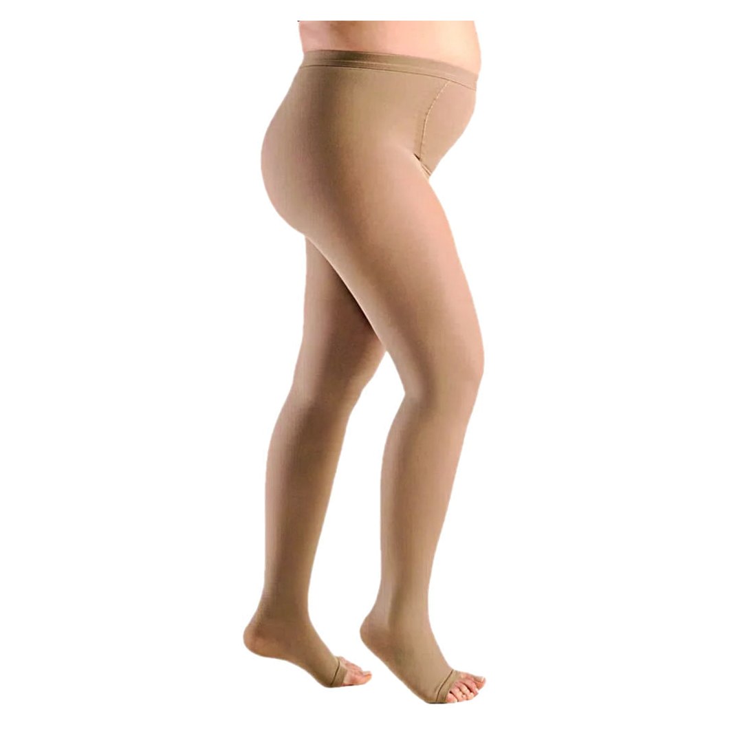 Meia-Calça Sigvaris Materna 20-30mmHg Aberta Bege - Tamanho P1