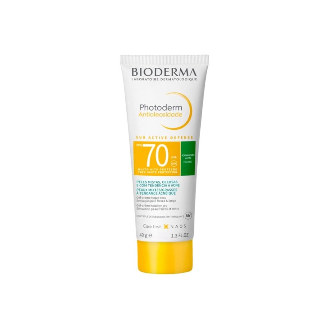 Protetor Solar Facial Bioderma Photoderm Antioleosidade Sem cor FPS70 40g