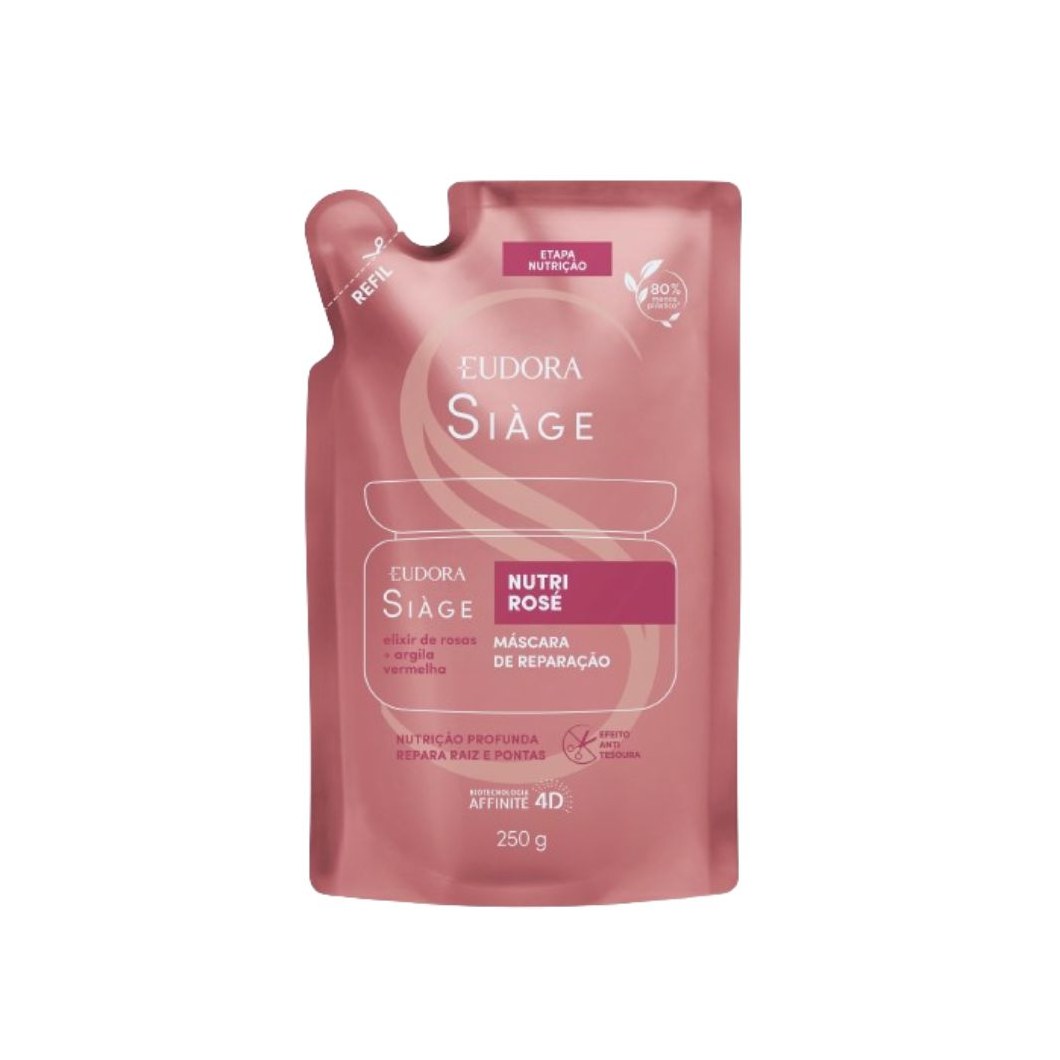 Máscara Capilar Eudora Siàge Nutri Rosé Refil 250g