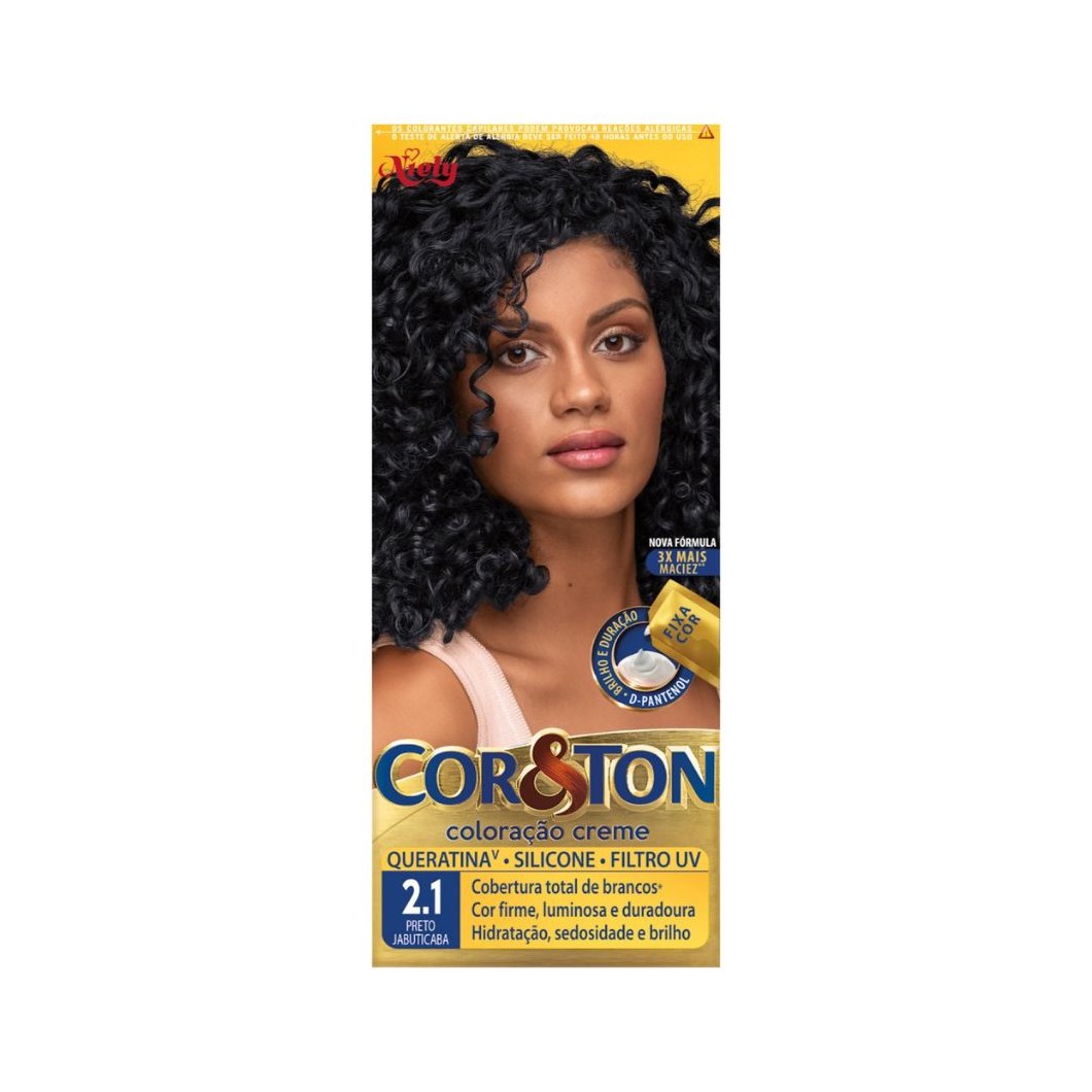 Tinta Niely Cor&Ton 2.1 Preto Jabuticaba