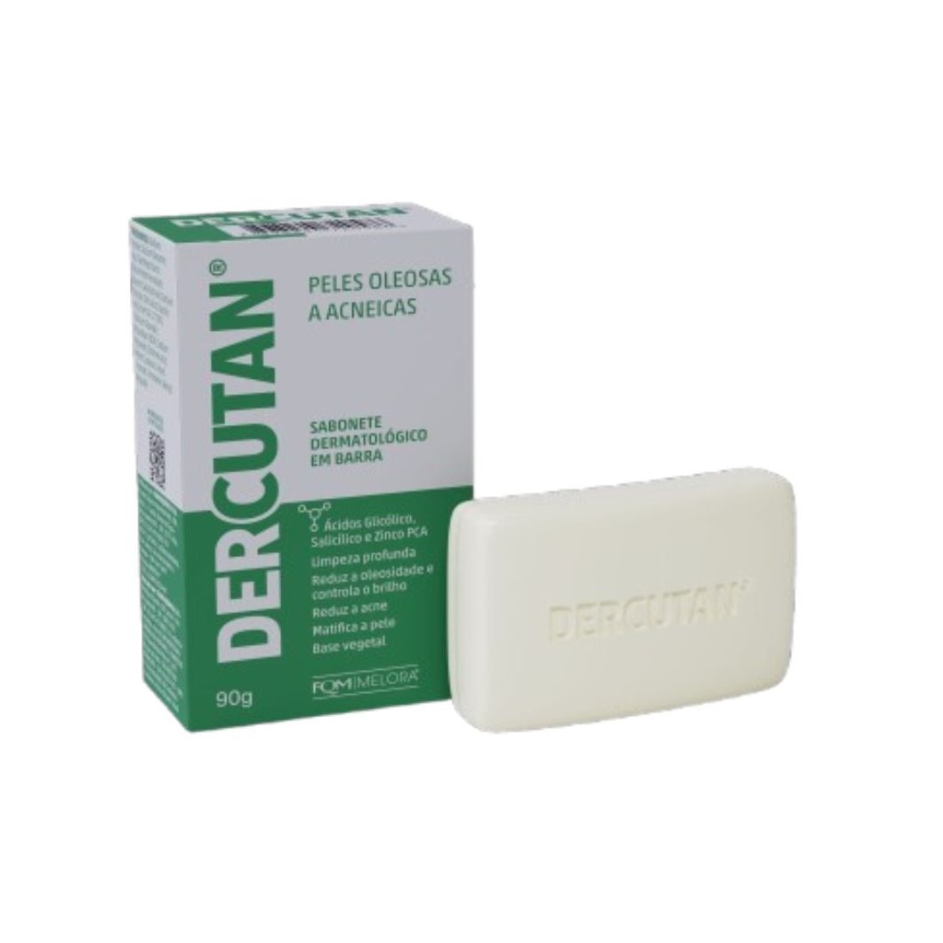 Sabonete em Barra Dermatológico Dercutan Pele Oleosa e Acneica 90g