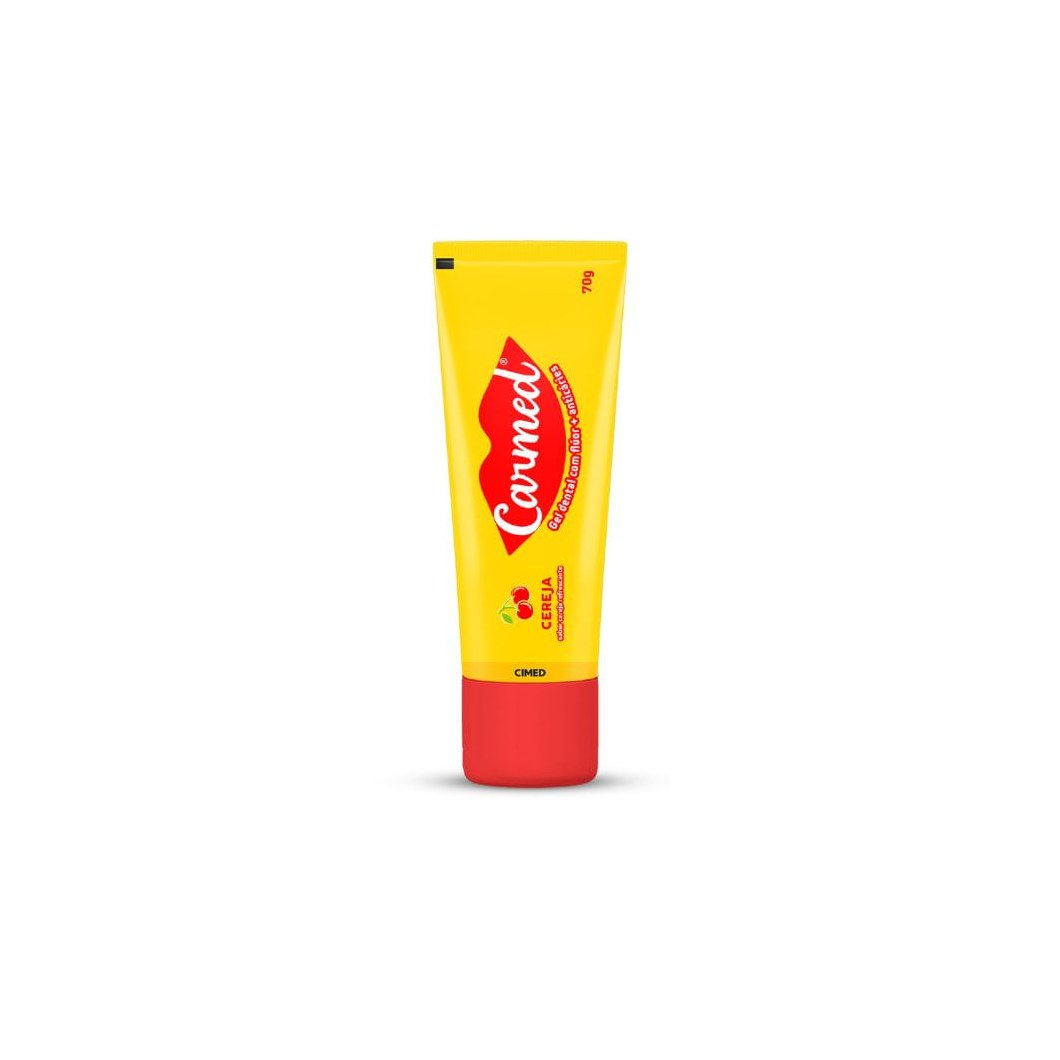 Gel Dental Carmed com Flúor Sabor Cereja 70g