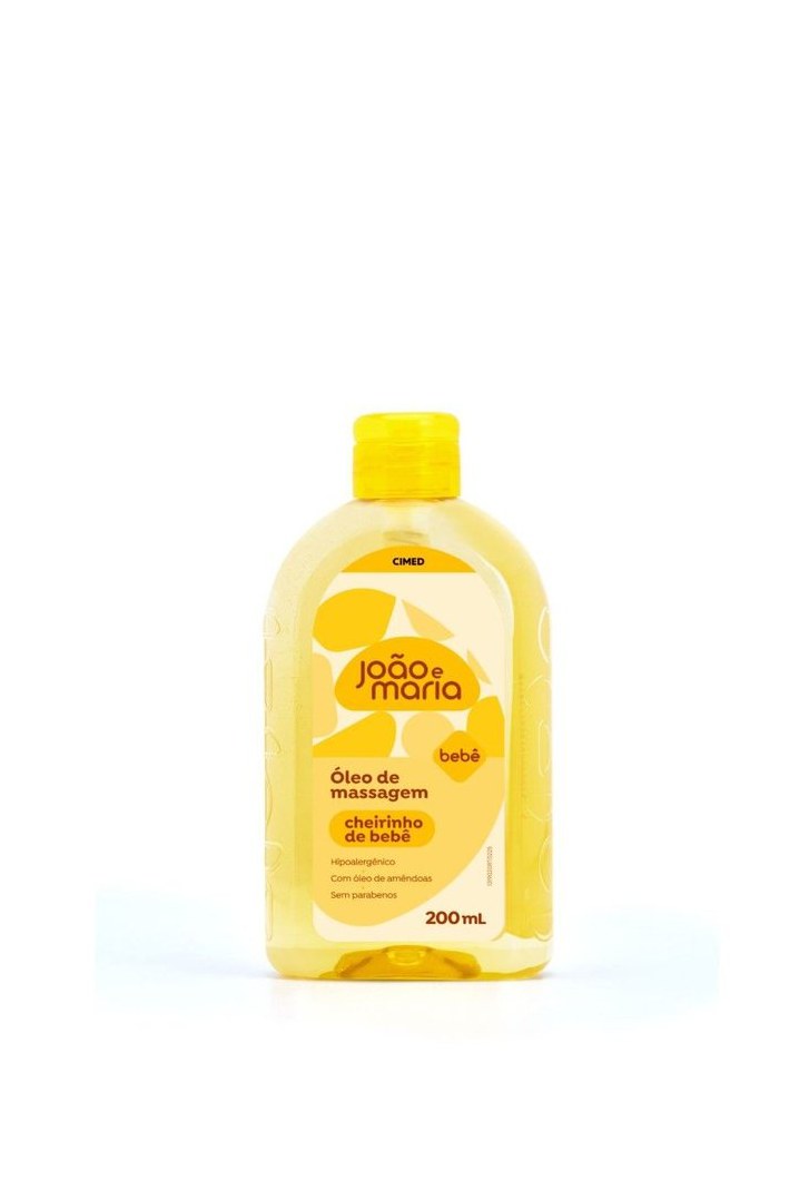 Óleo De Massagem João E Maria Cheirinho De Bebê Com Óleo De Amêndoas 200ml