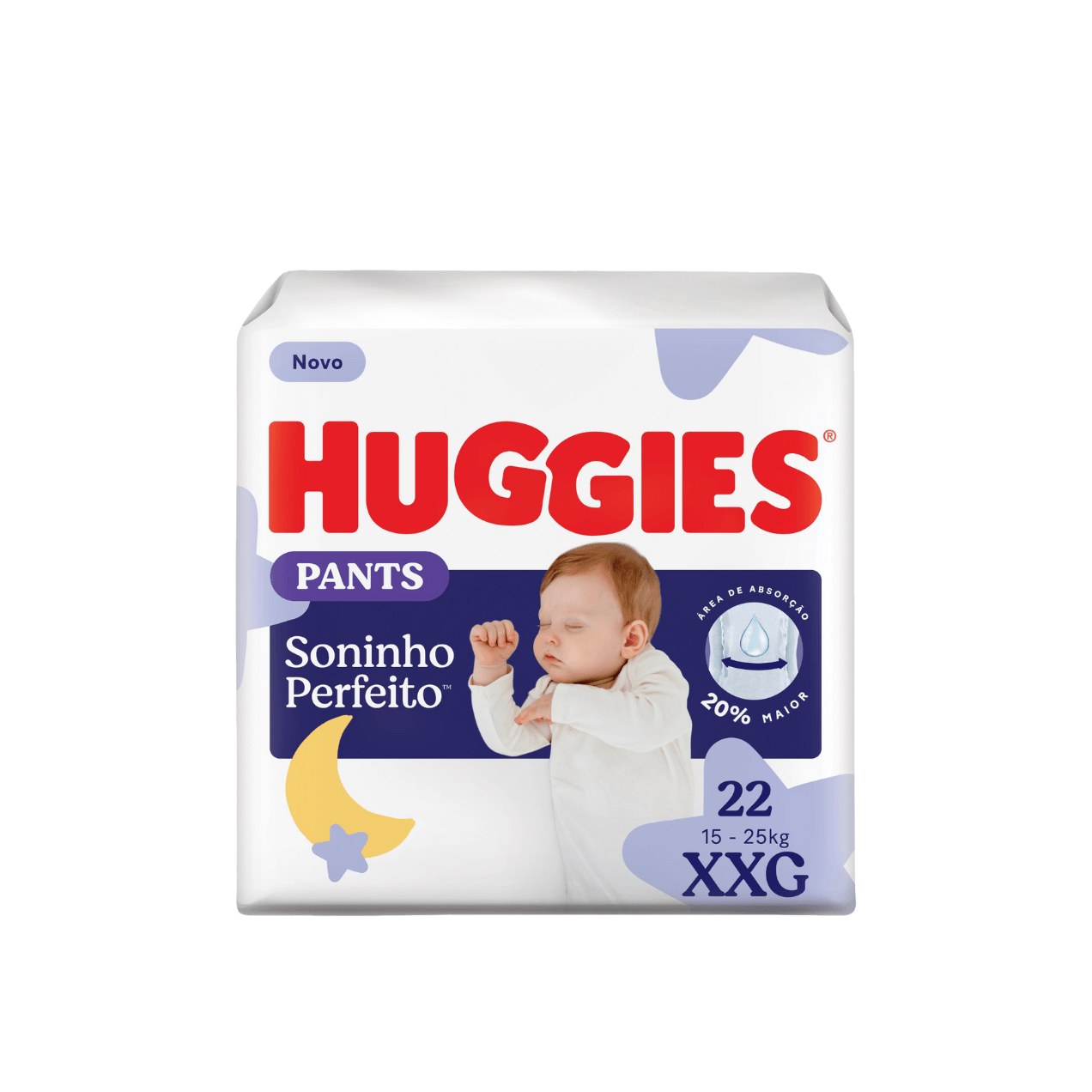 Fralda Descartável Infantil Pants Huggies Soninho Perfeito Xxg 22 Unidades