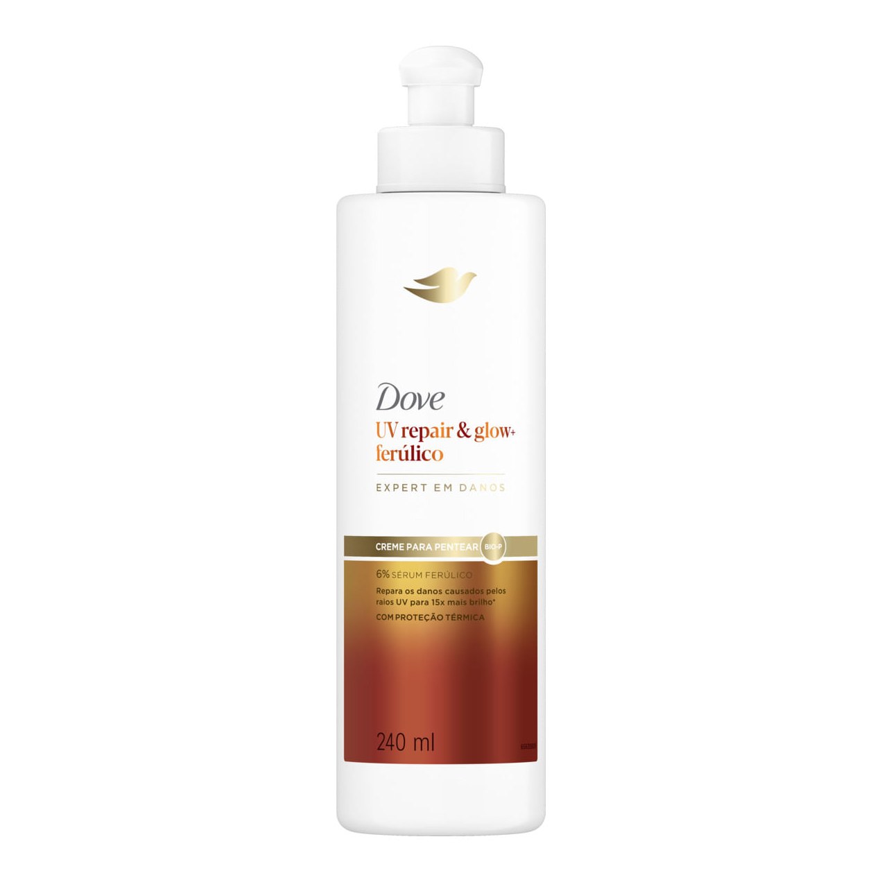 Creme Para Pentear Dove Uv Repair & Glow + Ferúlico 240ml