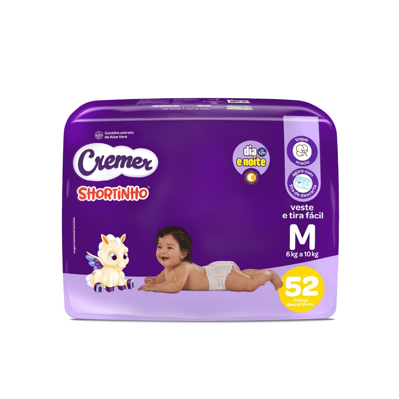 Fralda Cremer Shortinho M 52 Unidades