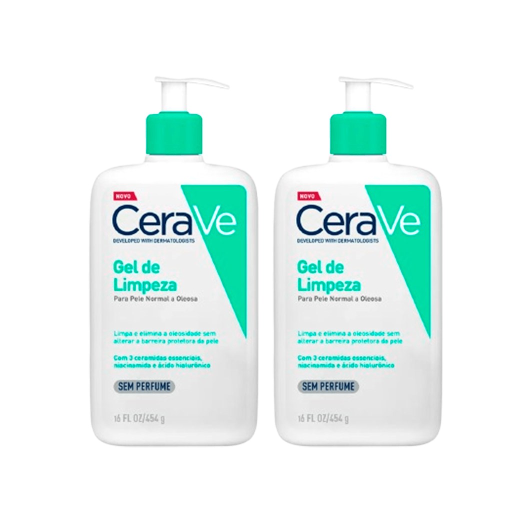 Kit CeraVe Gel de Limpeza 454g 2 Unidades