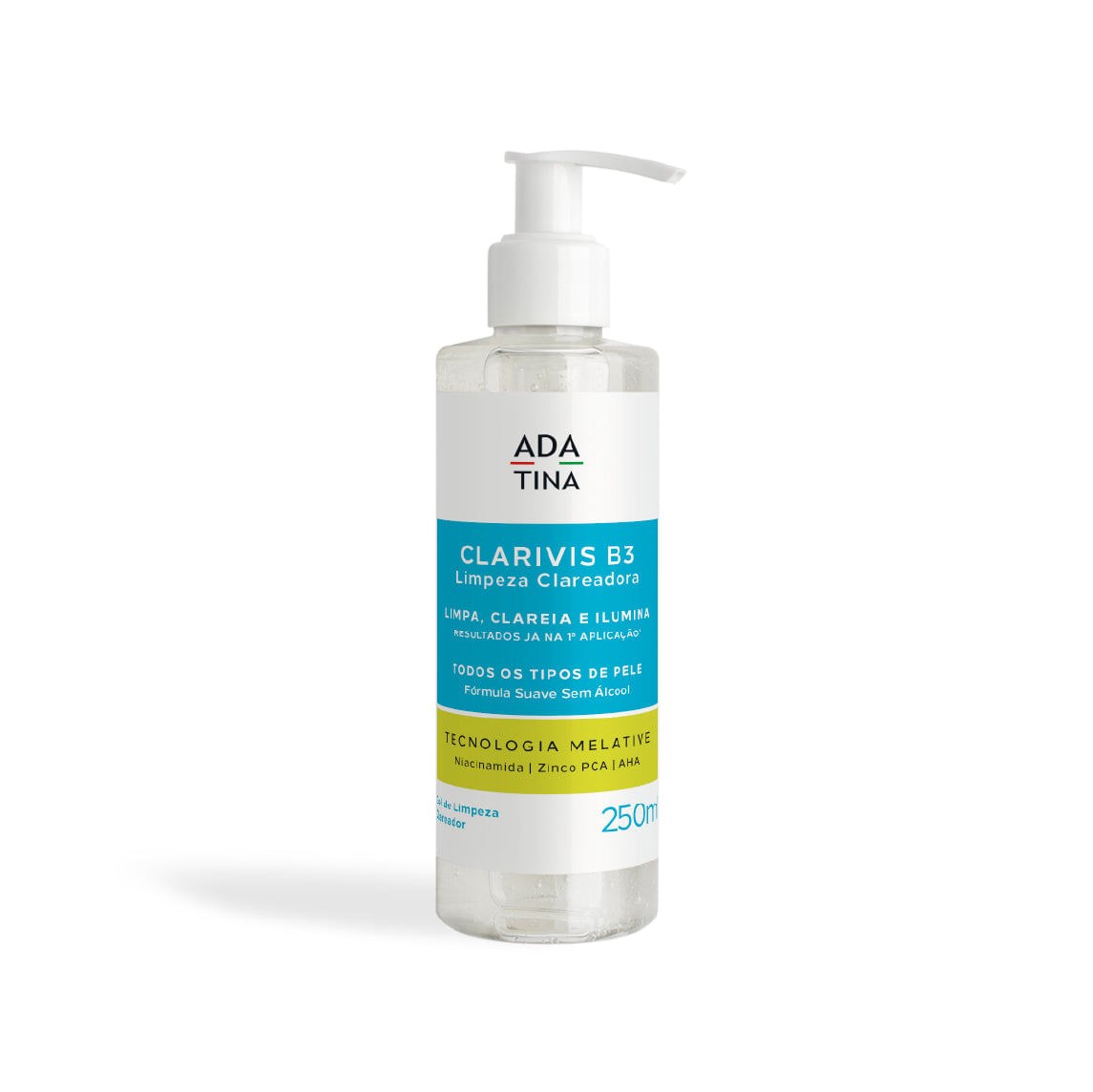 Gel de Limpeza Clareador Ada Tina Clarivis B3 250ml