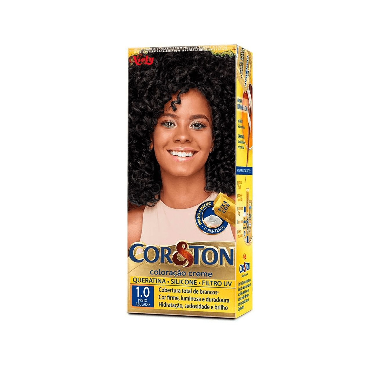 Coloração Niely Cor&Ton Preto Azulado 1.0