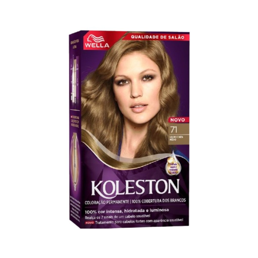 Tintura Koleston Louro Cinza Médio 71