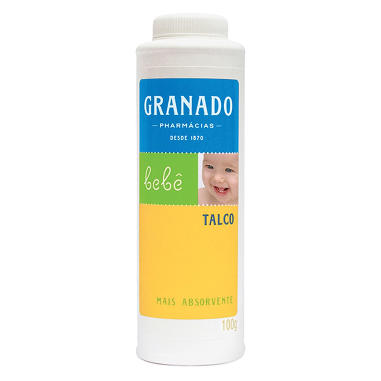 Talco Infantil Granado Bebê Amido de Milho e Óxido de Zinco 100g