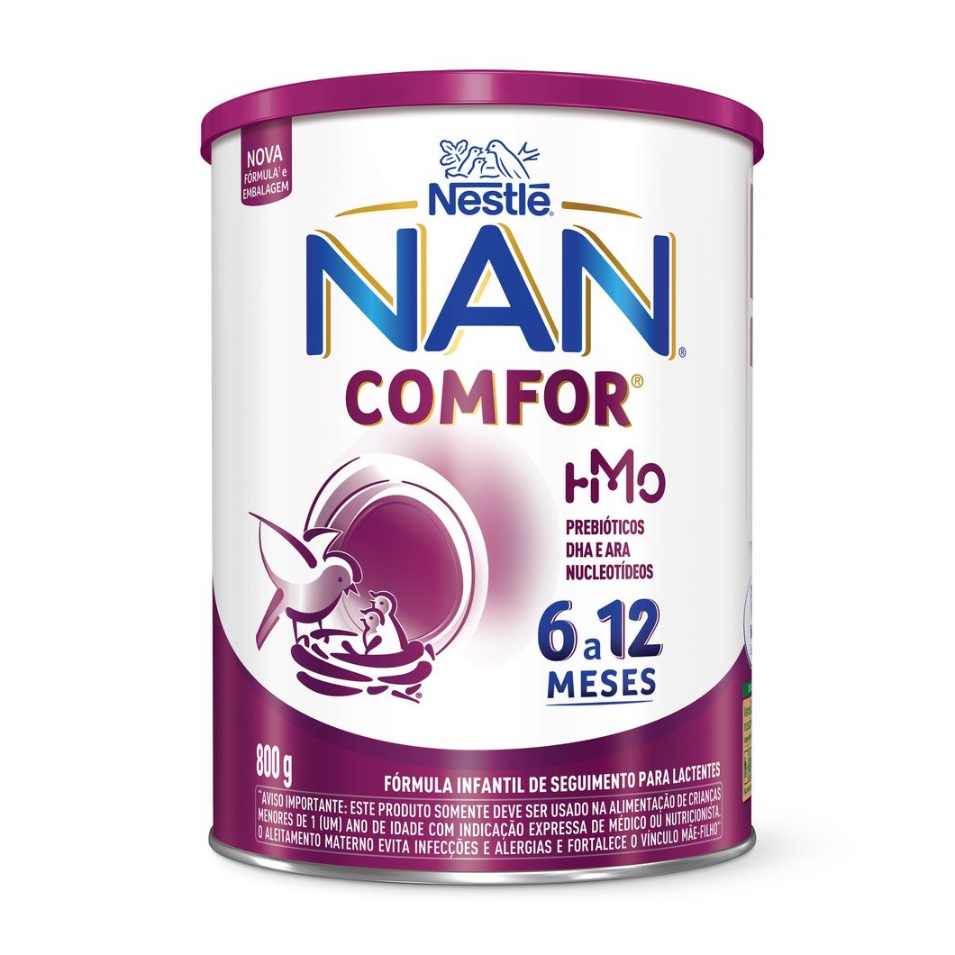 Fórmula Infantil NAN Comfor HMO de 6 a 12 meses 800g