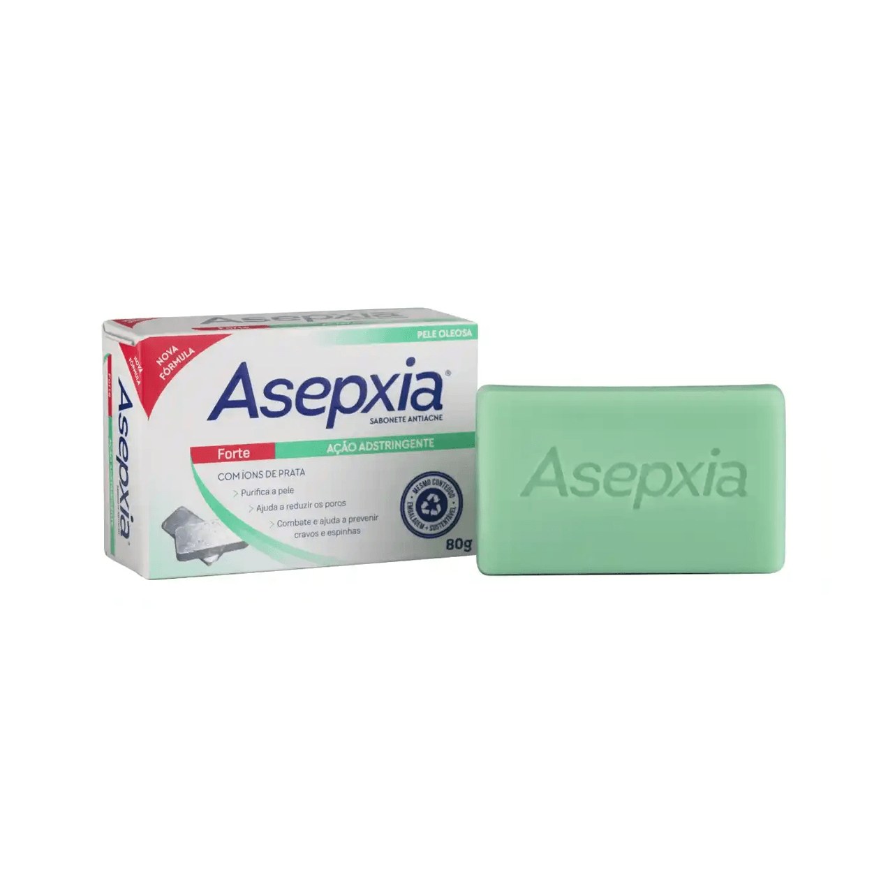 Sabonete em Barra Facial Asepxia Forte Ação Adstringente 80g