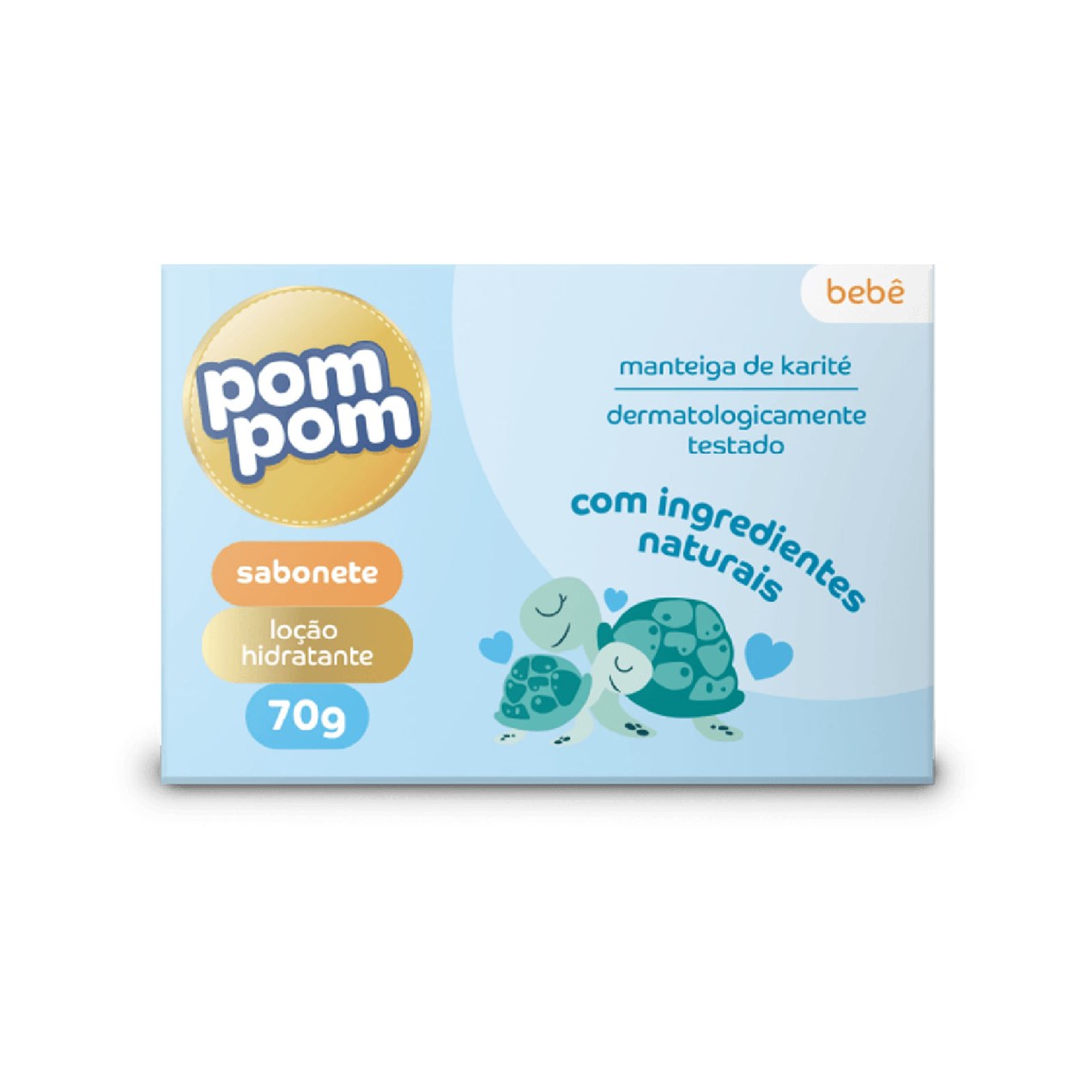 Sabonete em Barra Infantil Pom Pom Hidratante 70g
