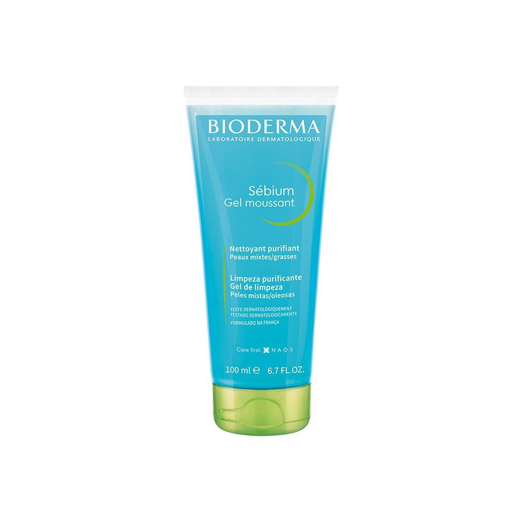 Gel de Limpeza Facial Bioderma Sébium Gel Moussant Antioleosidade 100ml