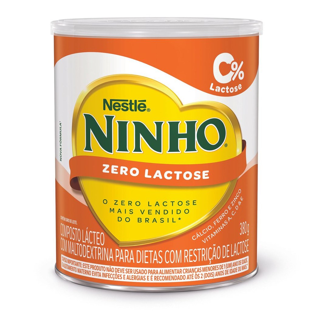 Composto lacteo Ninho Forti+ zero Lactose 380g