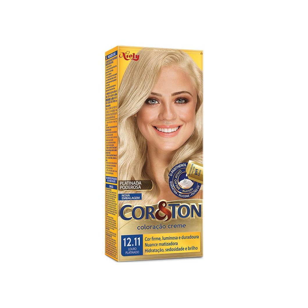 Coloração Niely Cor&Ton Louro Platinado 12.11