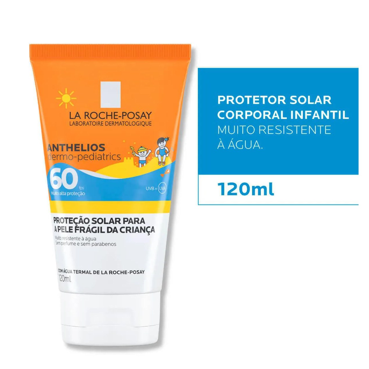 Protetor Solar La Roche-Posay Anthelios FPS60 Dermo-Pediatrics 120ml