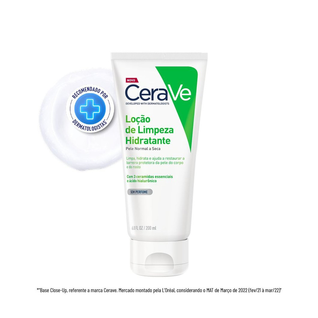 Loção de Limpeza CeraVe Hidratante Pele Normal a Seca 200ml