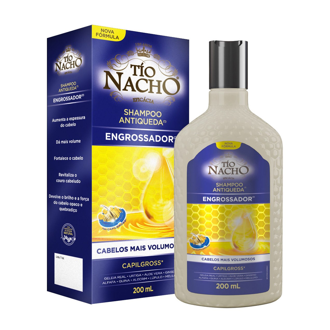 Shampoo Tío Nacho Engrossador Antiqueda Capillgross 200ml