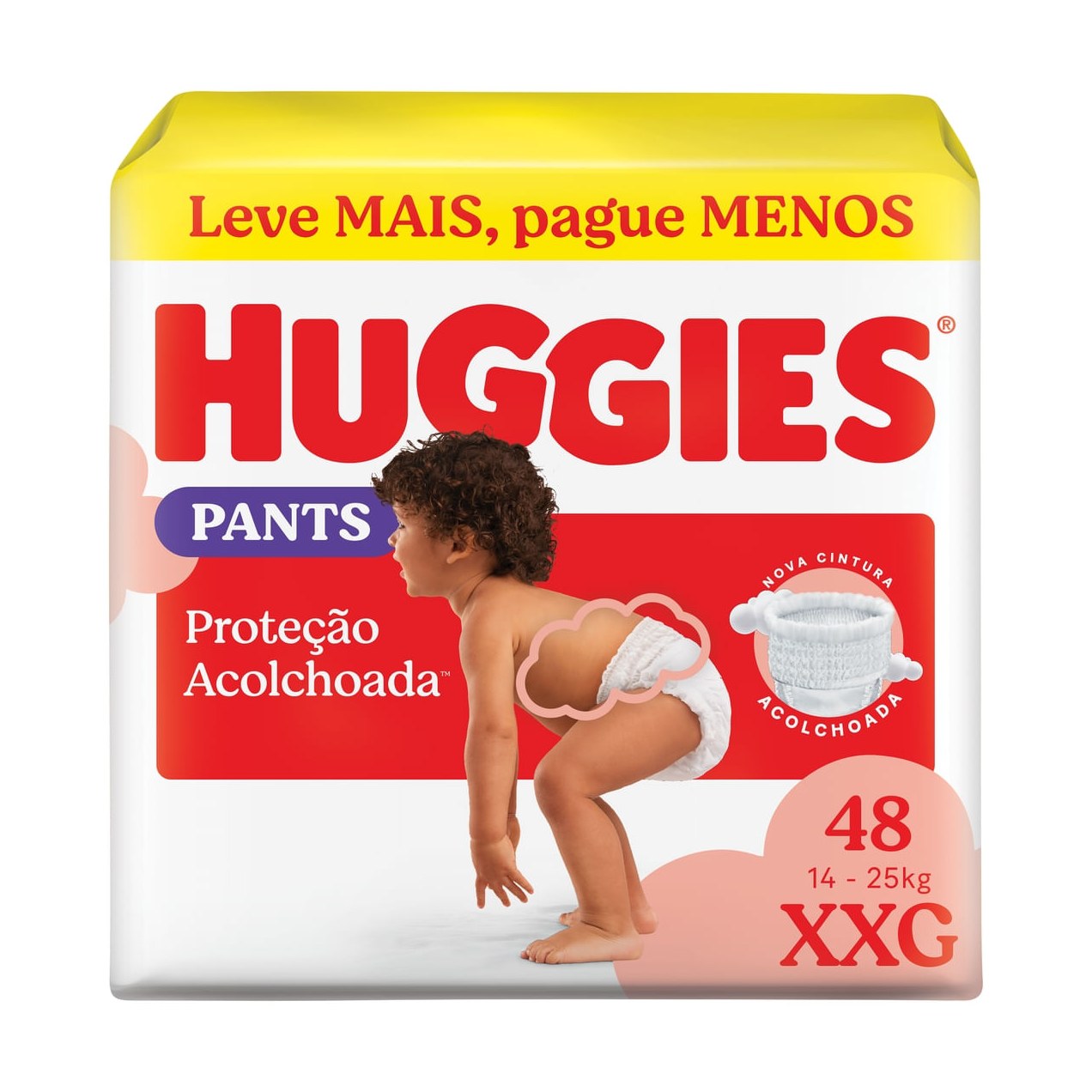 Fralda Pants Huggies Proteção Acolchoada XXG 48 Unidades