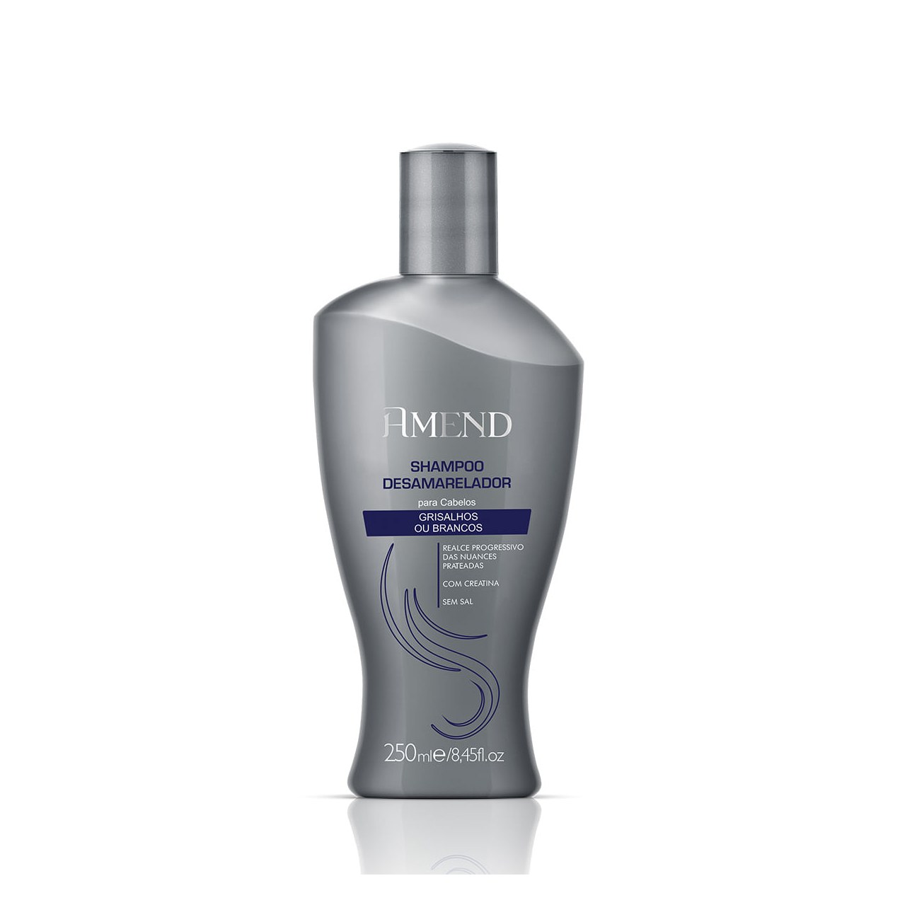 Shampoo Amend Desamarelador para Cabelos Grisalhos e Brancos 250ml