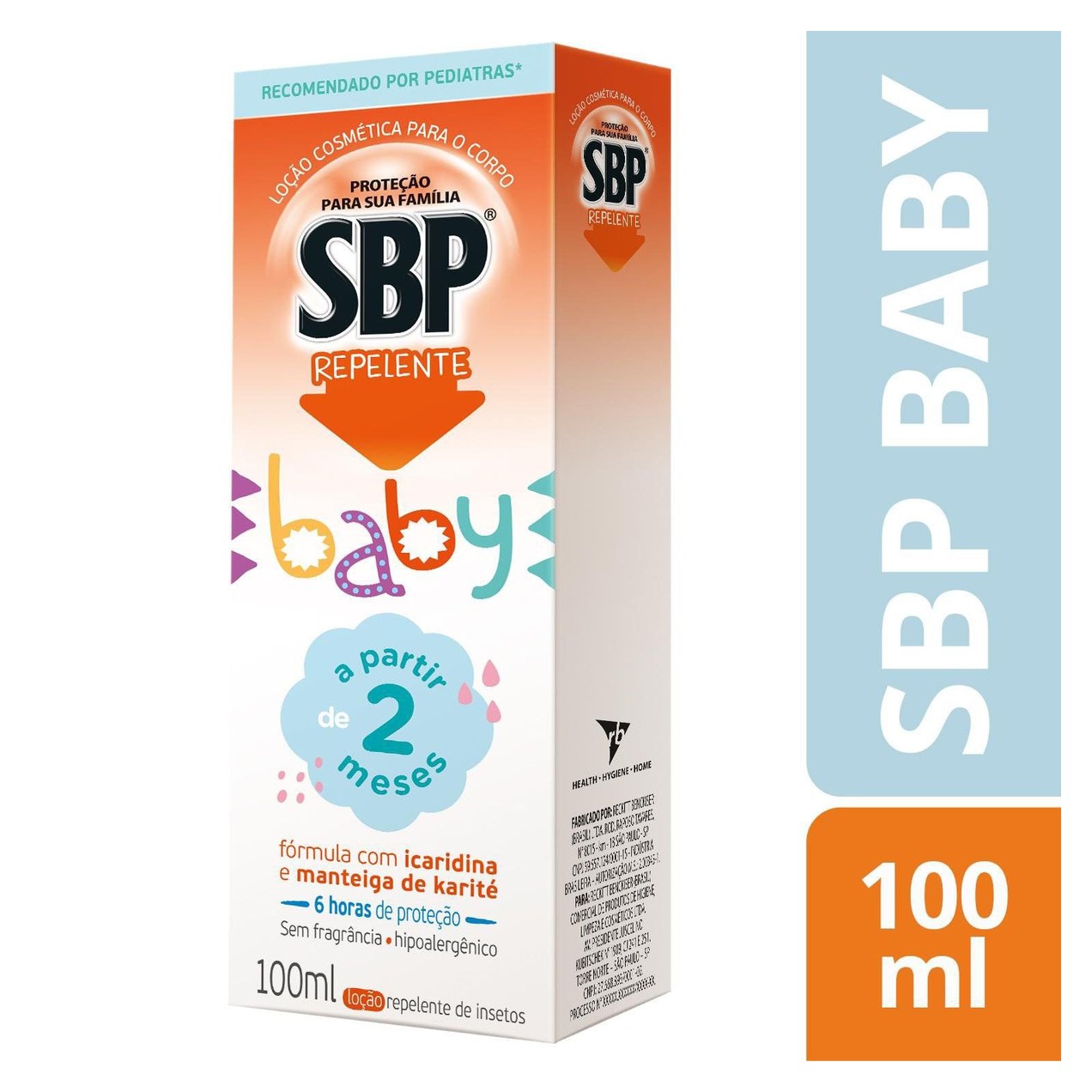 Repelente SBP Baby Bebê Sem Perfume Loção 100ml