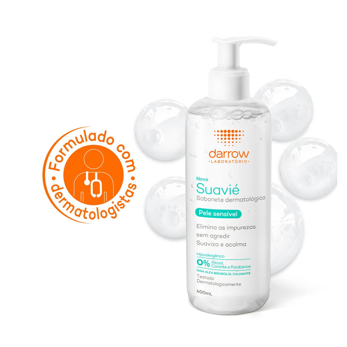 Suavié Sabonete Dermatológico Para Pele Sensível 400ml