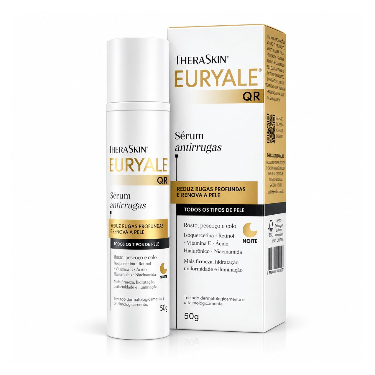 Sérum Facial Euryale QR Anti Idade Noturno 50g