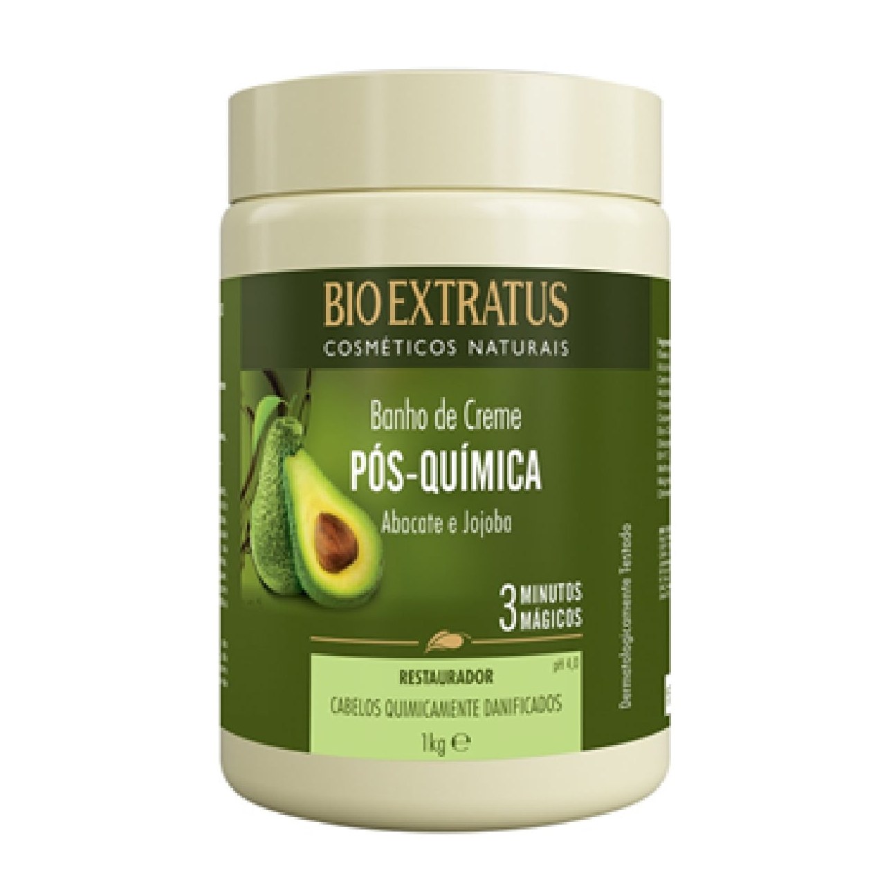 Creme de Tratamento Capilar Bio Extratus Pós-Química Abacate e Jojoba 1Kg