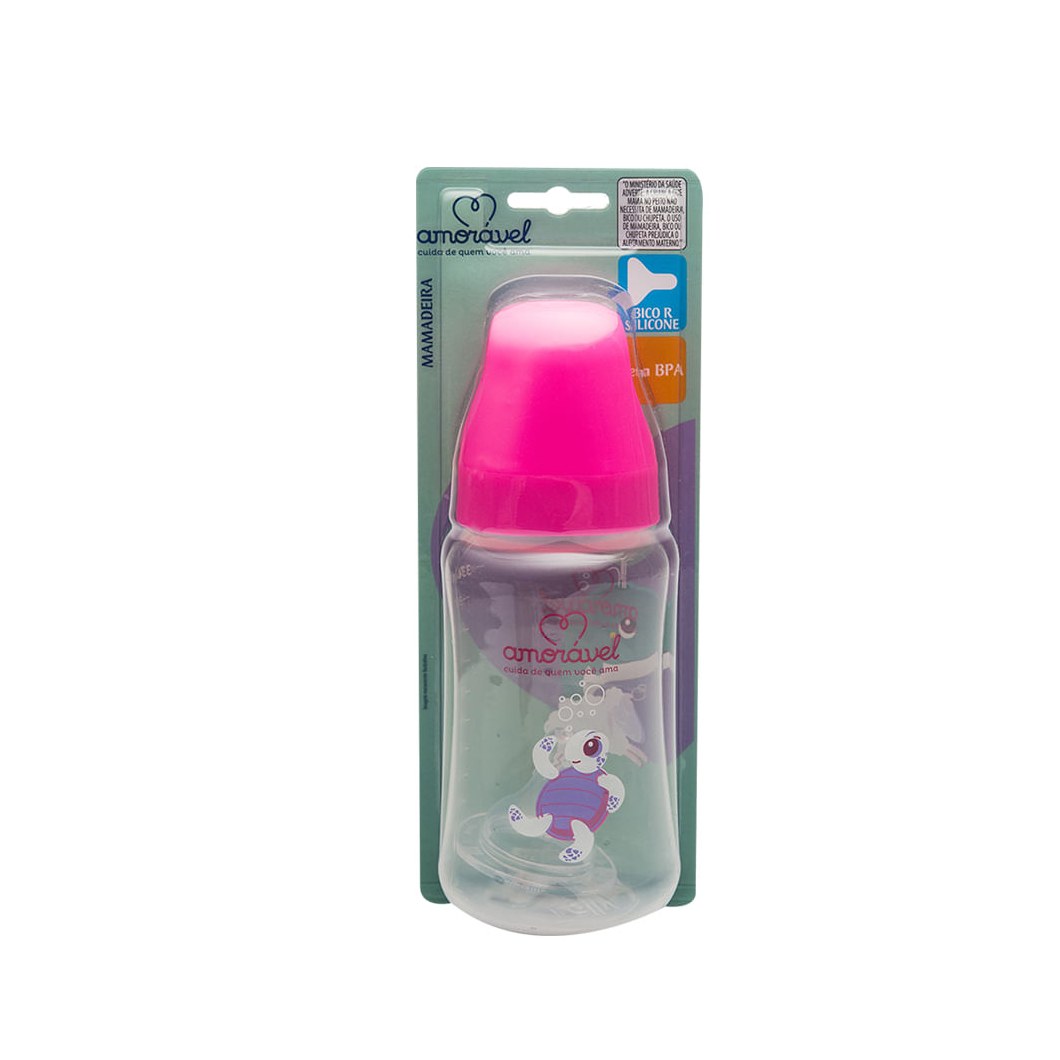 Mamadeira Amorável Big Zoo Silicone Feminina 330ml