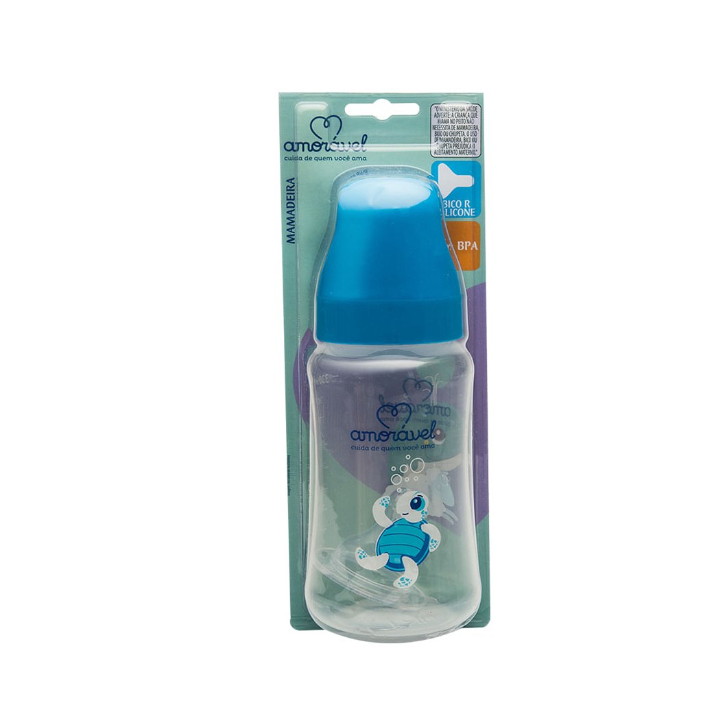 Mamadeira Amorável Big Zoo Silicone Masculina 330ml