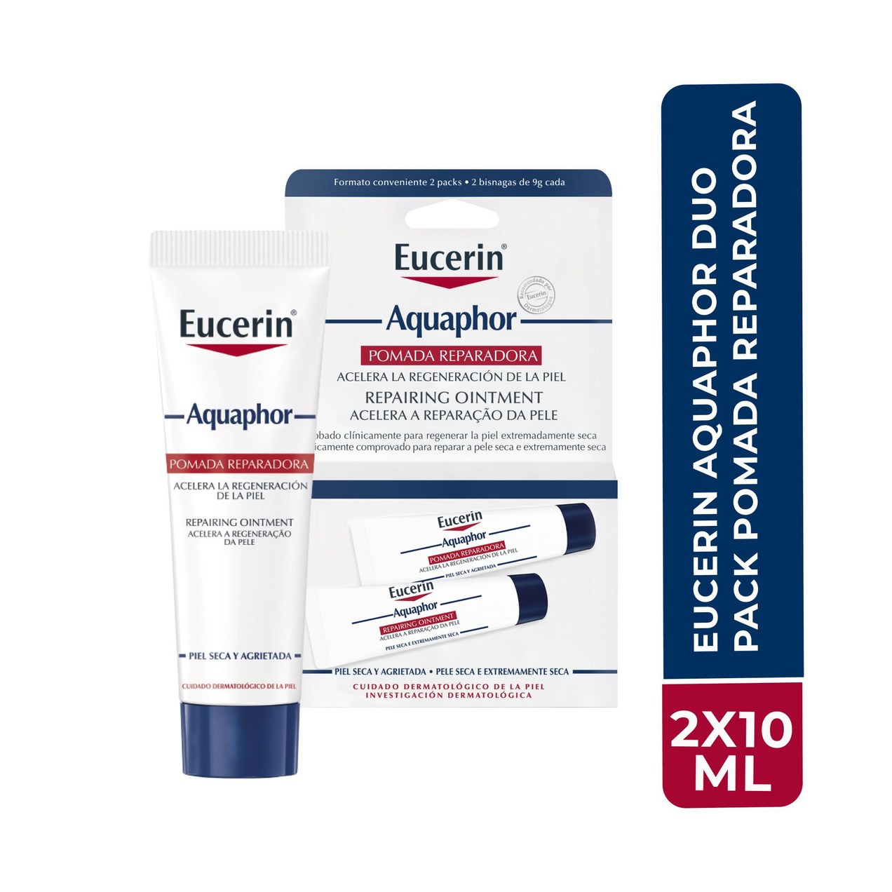 Kit Pomada Reparadora Eucerin Aquaphor Duo Pack 9g 2 Unidades