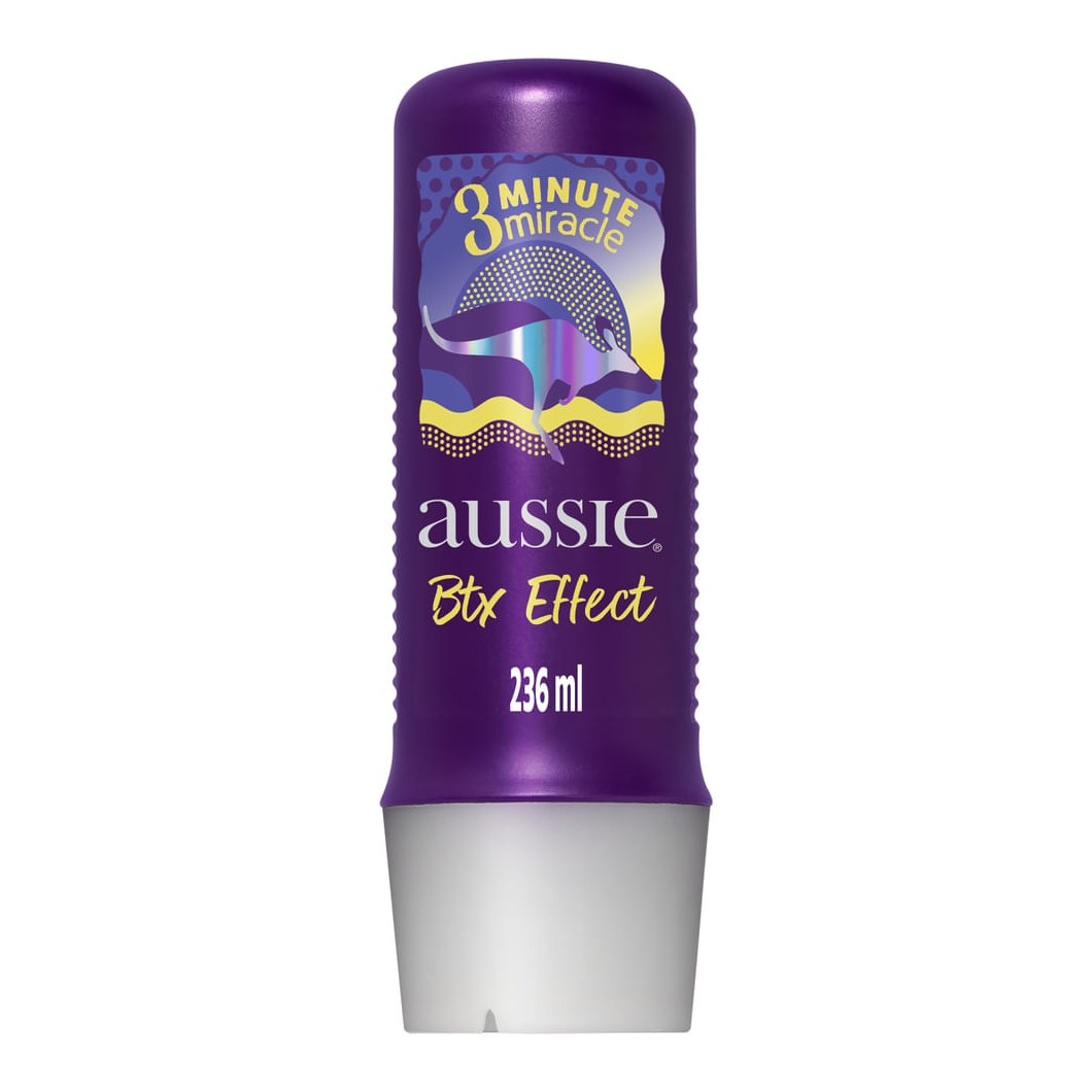Creme de Tratamento Capilar Aussie 3 Minutos Milagrosos Btx Effect Fios Nutridos e Alinhados 236ml