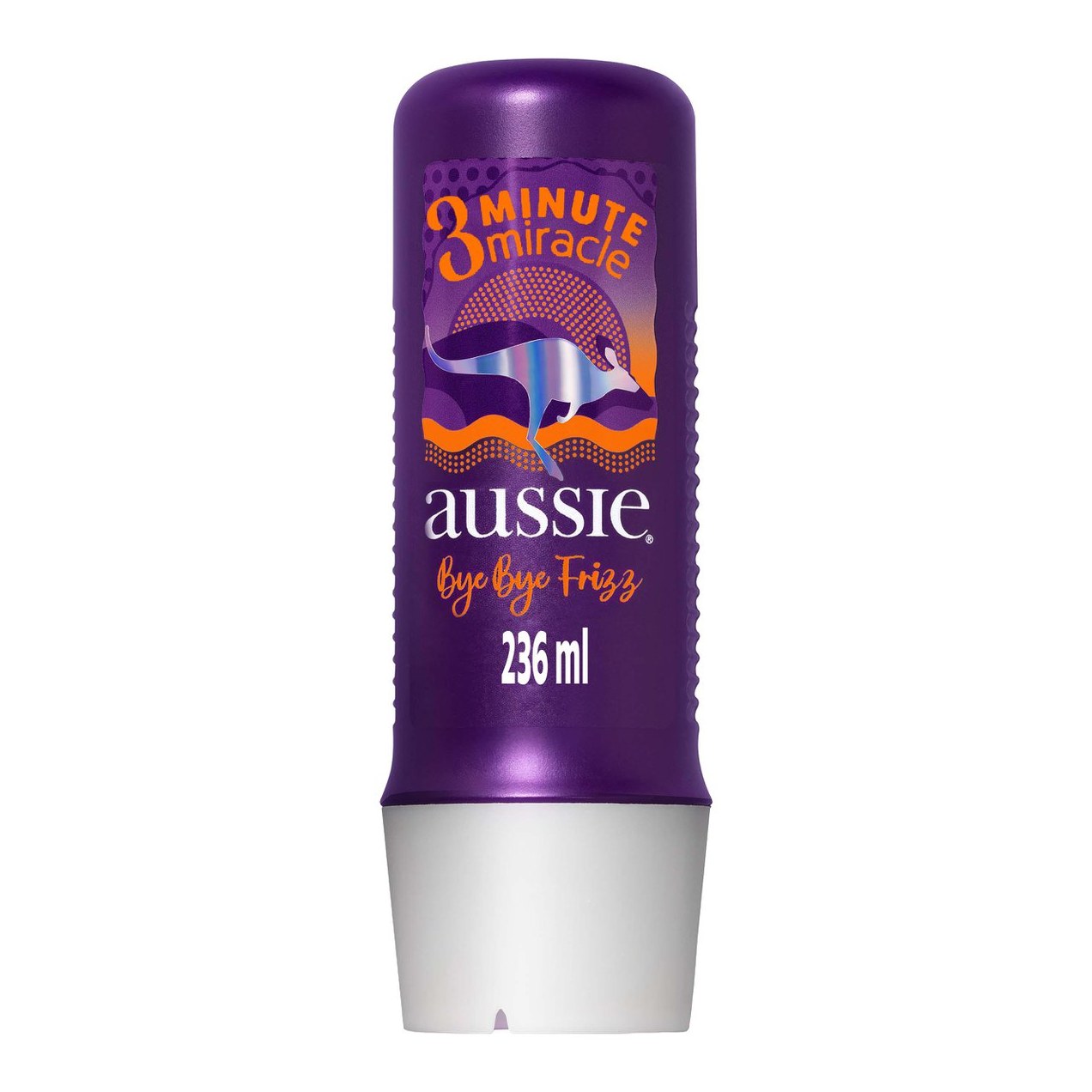 Creme de Tratamento Capilar Aussie 3 Minute Miracle Bye Bye Frizz  Maciez e Brilho 236ml
