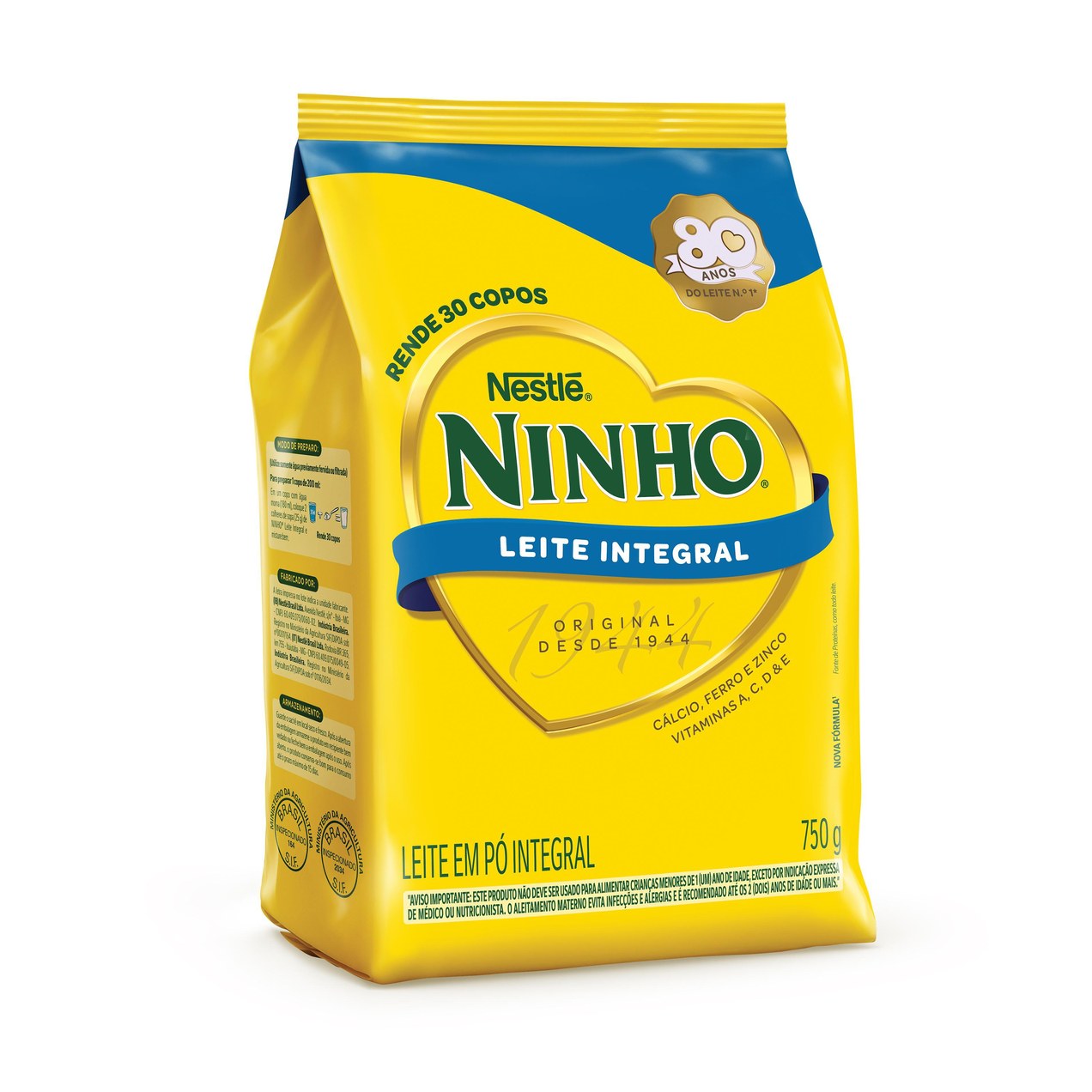 Leite em Pó Ninho Integral Sachet 750g