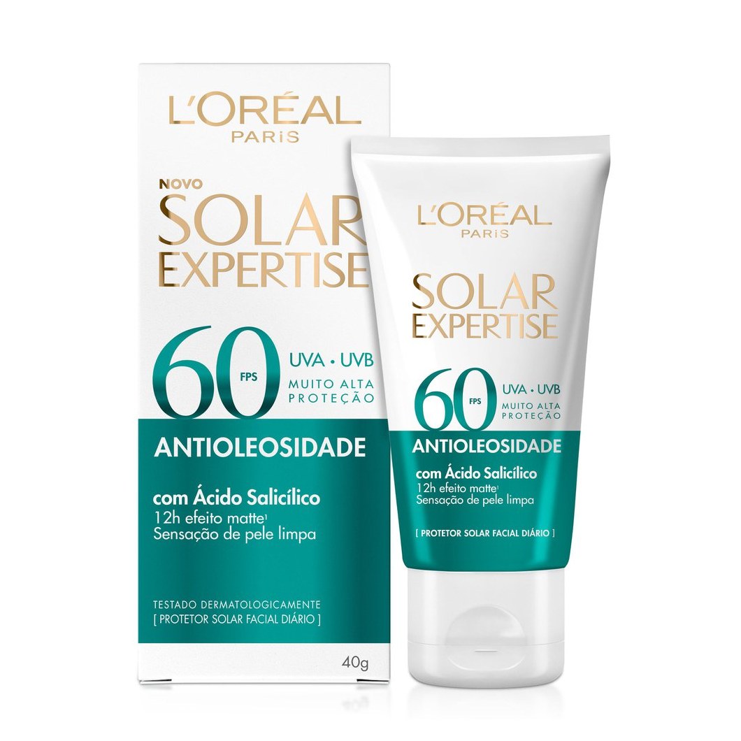 Protetor Solar Facial Solar Expertise Antioleosidade FPS60 40g