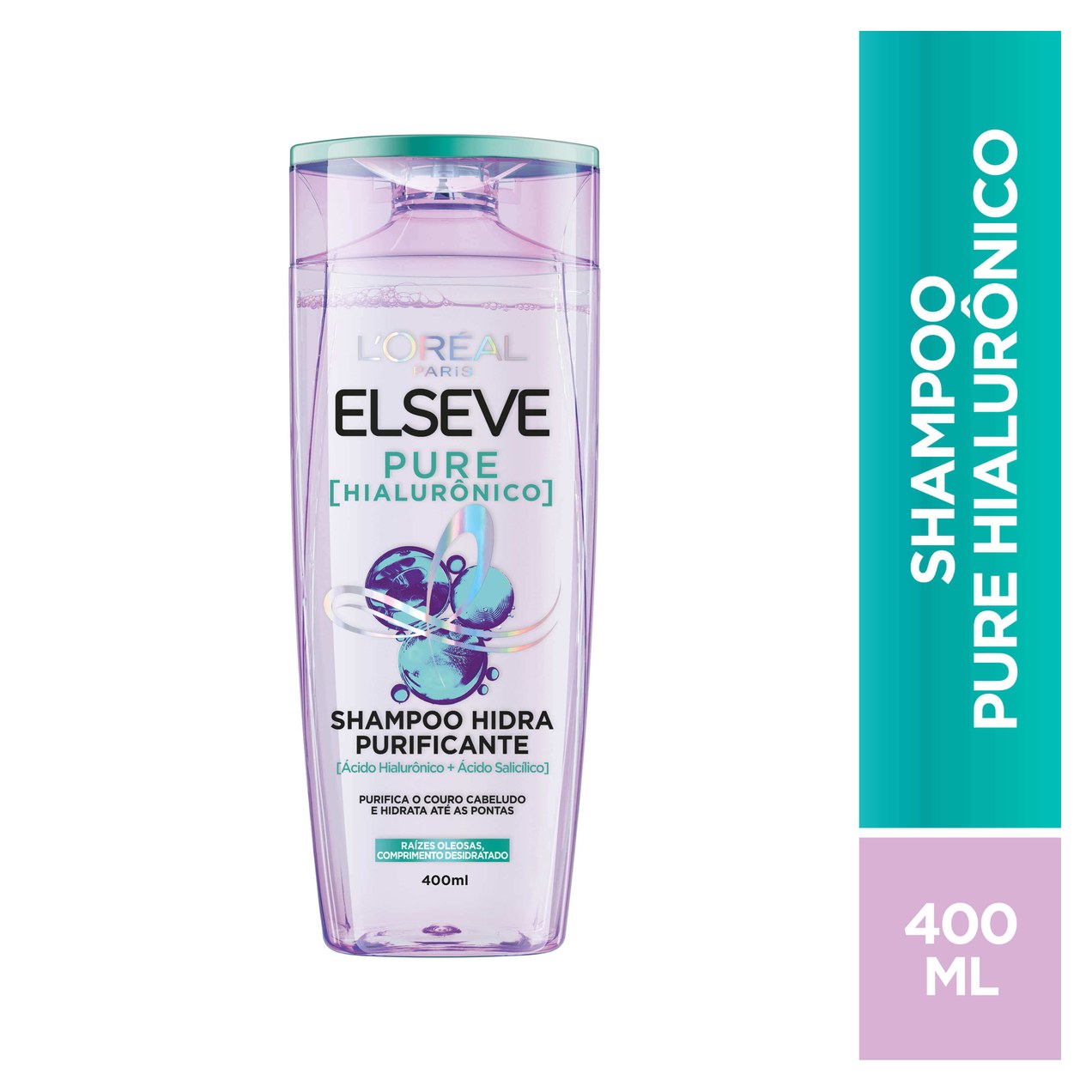 Shampoo Elseve Pure Hialurônico Hidra Purificante 400ml
