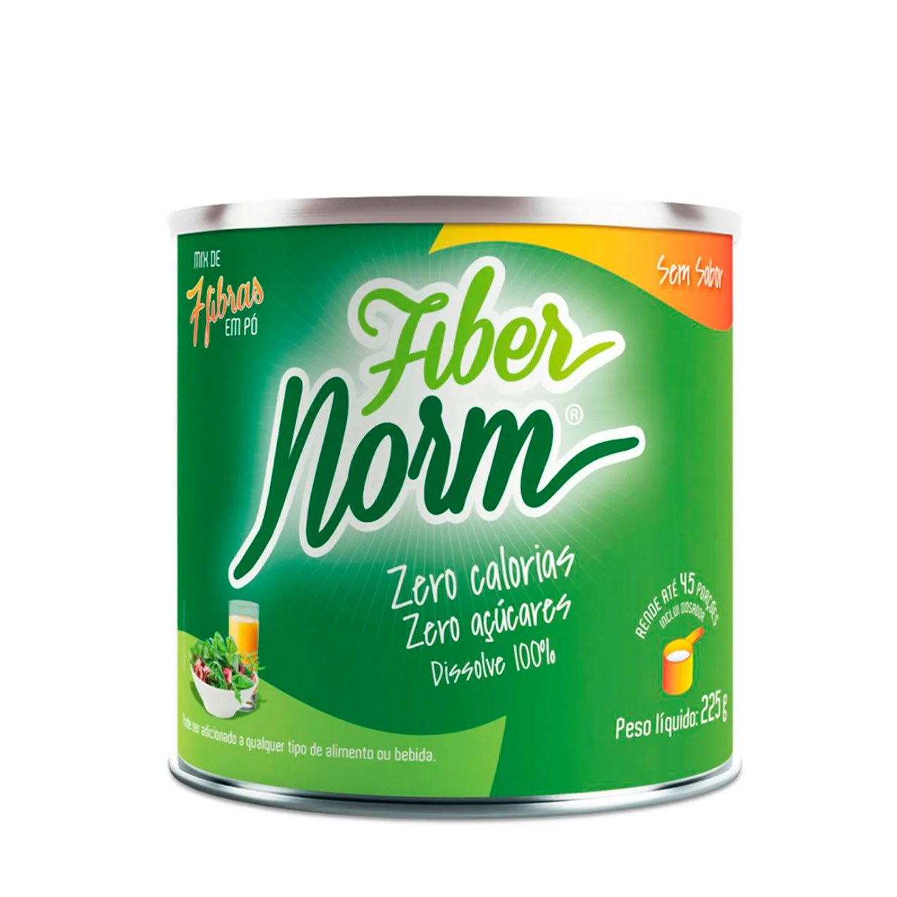 Mix de Fibras Fibernorm em Pó Solúvel Lata com 225g