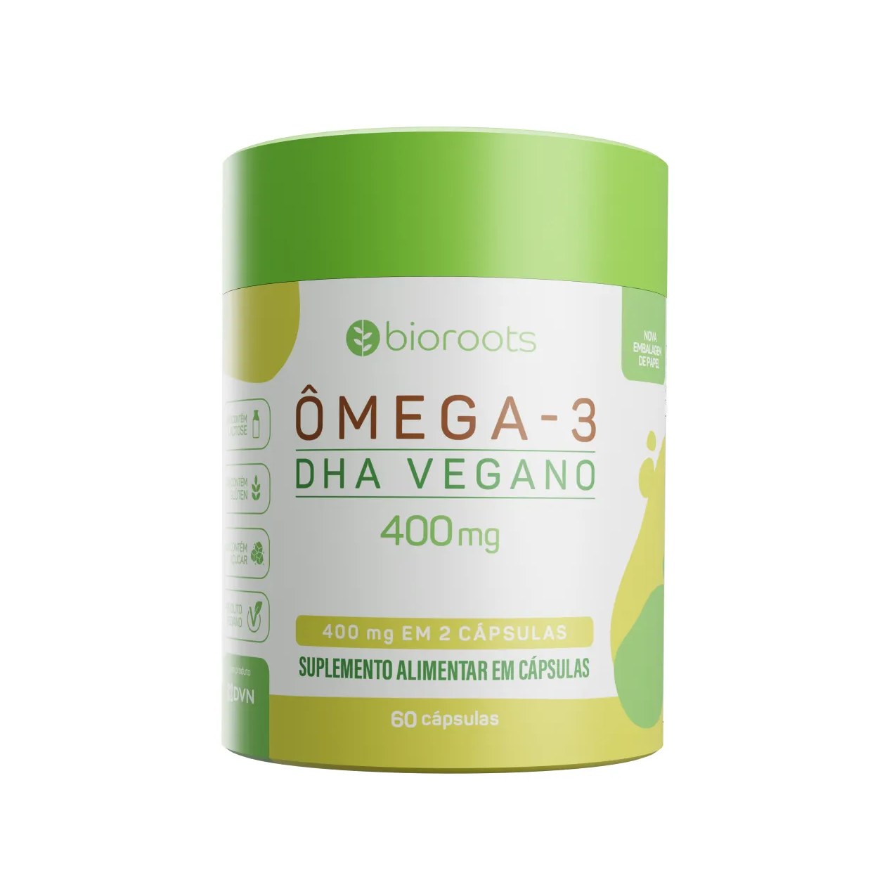 Ômega 3 200mg Bioroots 60 cápsulas