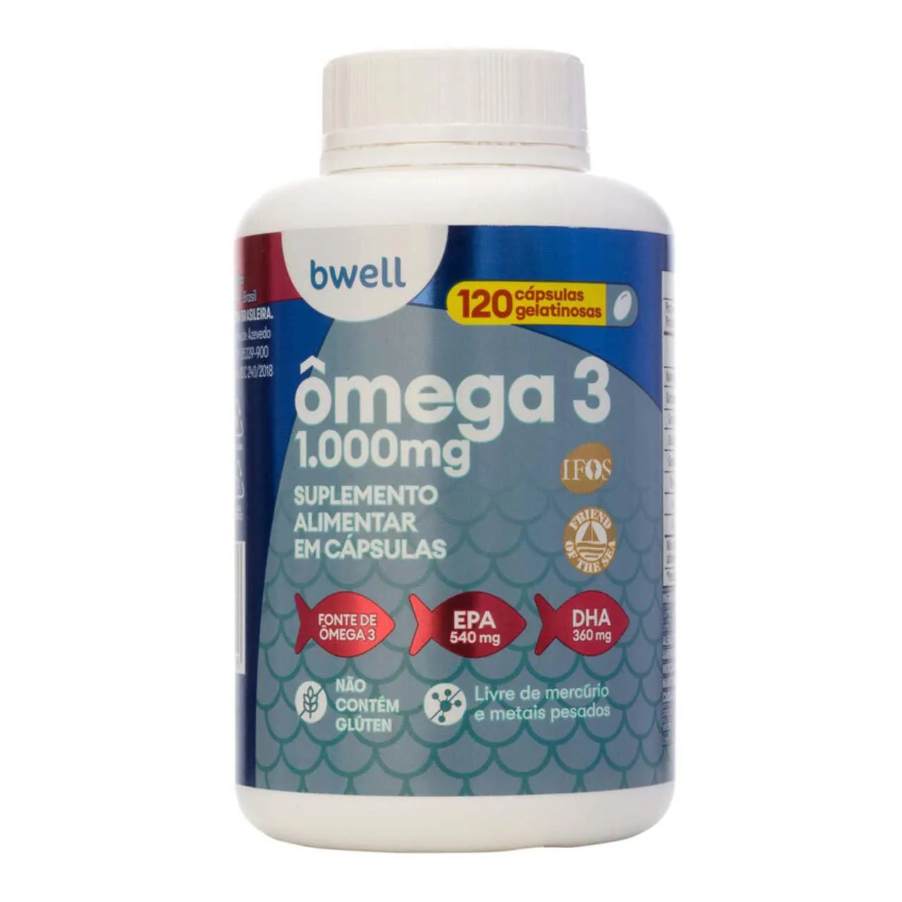 Ômega 3 bwell 120 Cápsulas