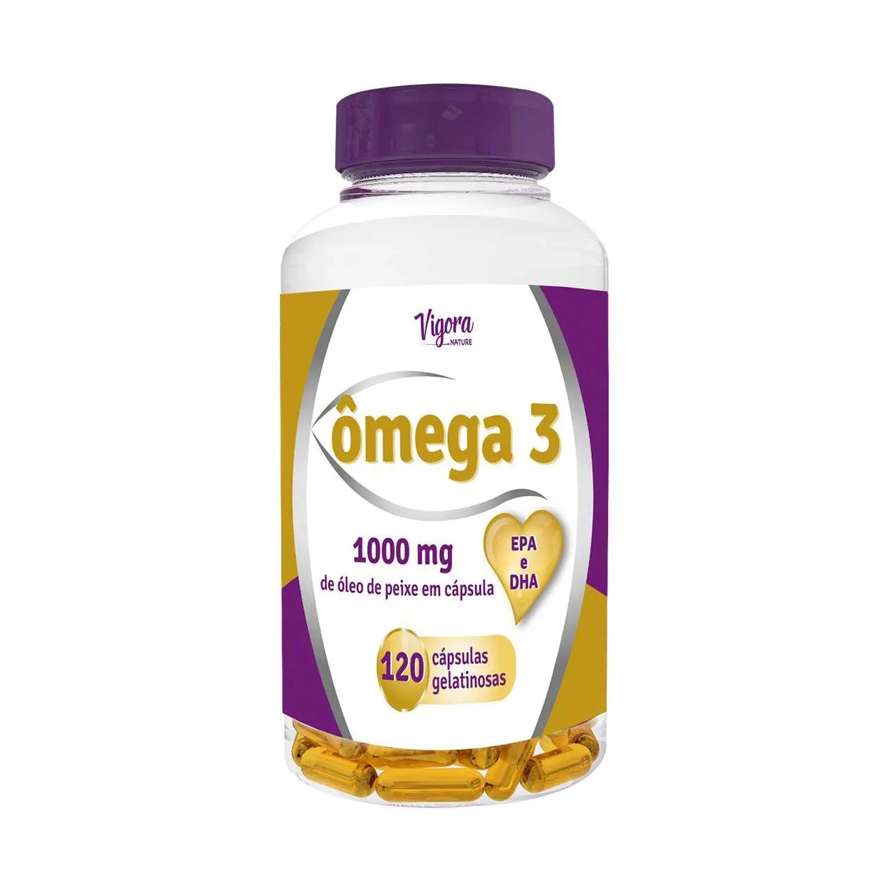 Ômega 3 Vigora Nature com 120 Cápsulas