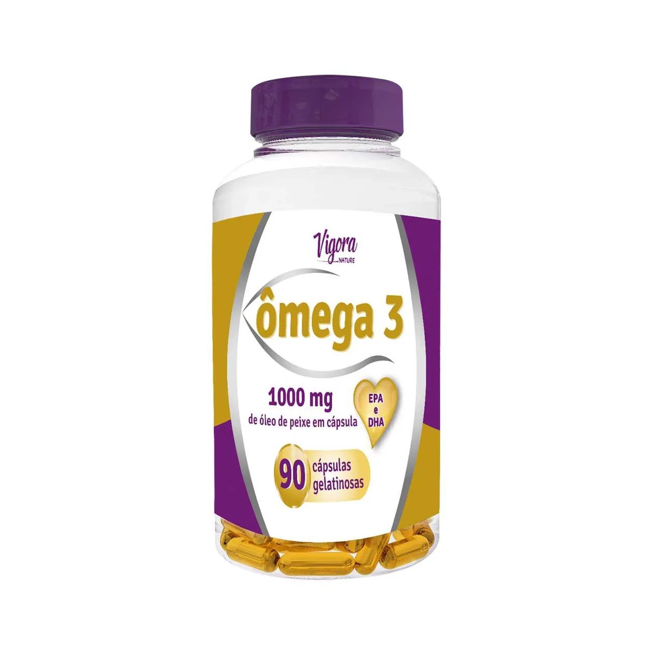 Ômega 3 Vigora Nature com 90 Cápsulas