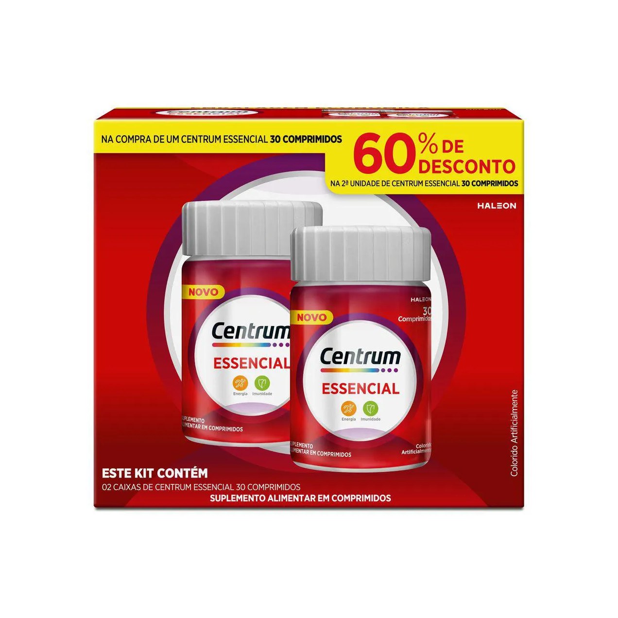 Polivitamínico Centrum Essencial 30 + 30 Comprimidos