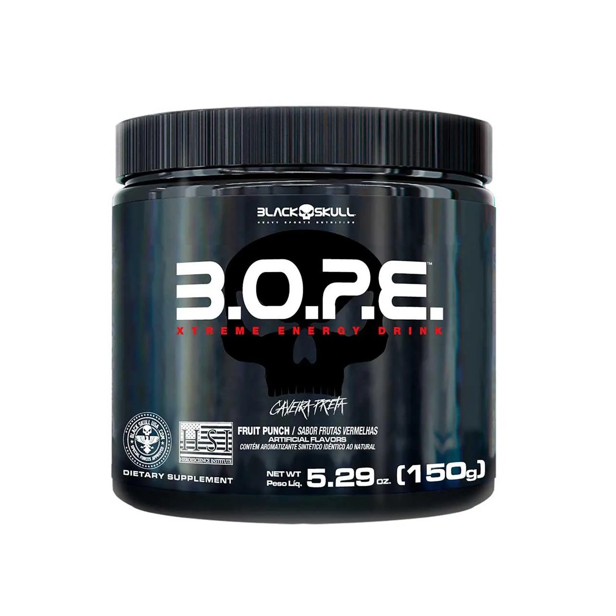 Pré-Treino Black Skull B.O.P.E Frutas Vermelhas 150g