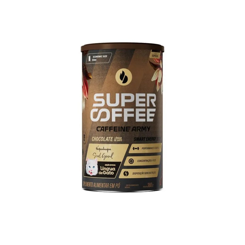 Supercoffee 3.0 (380g) – Sabor: Chocolate (língua de Gato)