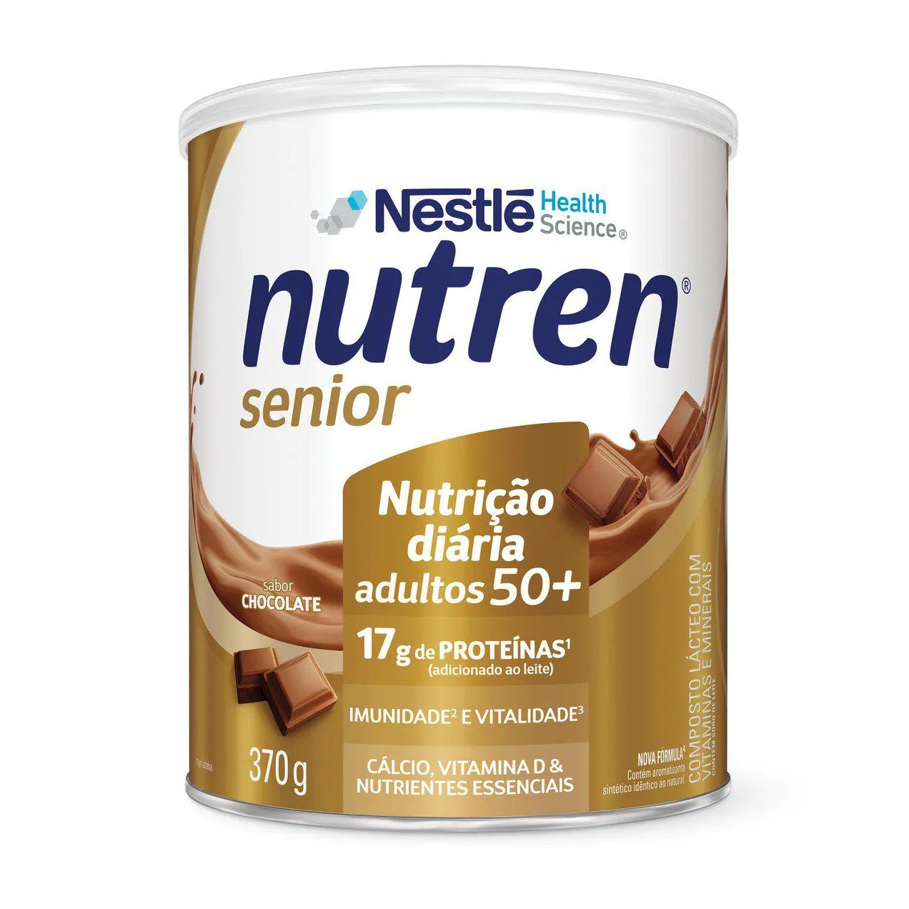 Suplemento Alimentar Nutren Sênior 50+ Chocolate 370g