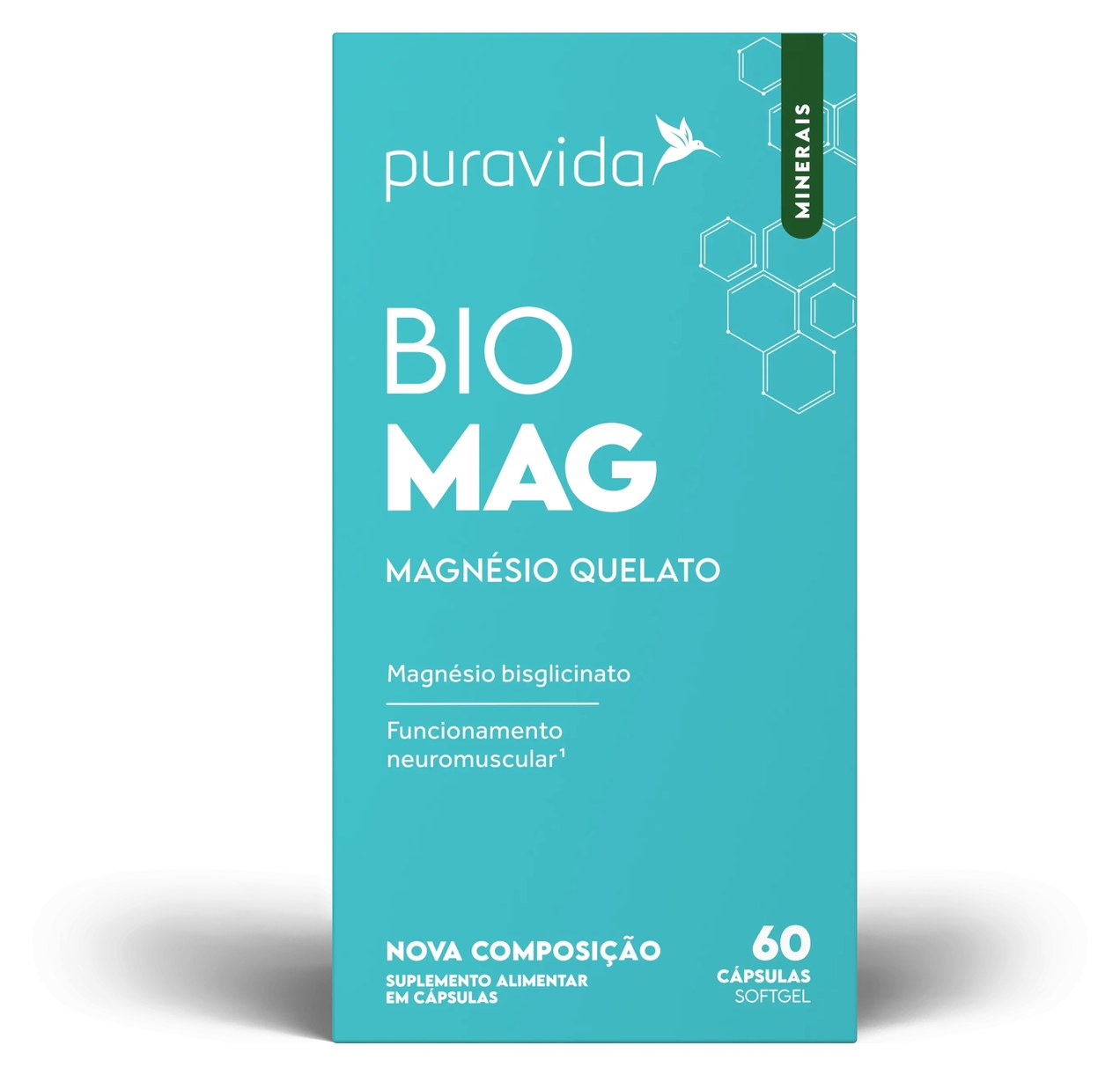 Suplemento Alimentar Puravida Bio Mag 60 cápsulas